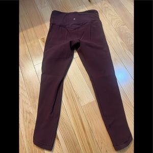 Athleta elation crossover 7/8 ribbed leggings
